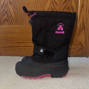 Kamik Girls Snow Boots Waterproof Like New Size 13